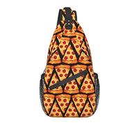 Sling Chest Crossbody Bag Mochila de Hombro Impermeable antirrobo Mochila Informal para Deportes Gimnasio Yoga, para Beanie Pizza