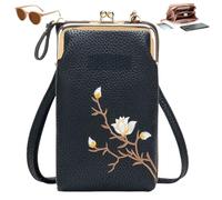Sling Cross-Body Wallet with Cell Phone Holder, Light Multiple Slots Women Wallets, Retro Anti-Theft Coin Clutch Bag