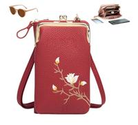Sling Cross-Body Wallet with Cell Phone Holder, Light Multiple Slots Women Wallets, Retro Anti-Theft Coin Clutch Bag