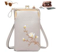 Sling Cross-Body Wallet with Cell Phone Holder, Light Multiple Slots Women Wallets, Retro Anti-Theft Coin Clutch Bag
