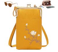 Sling Cross-Body Wallet with Cell Phone Holder, Light Multiple Slots Women Wallets, Retro Anti-Theft Coin Clutch Bag