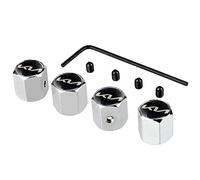 SLINGDA 4 Uds.Tapas Antipolvo para válvula de neumático de Coche para KIA Rio Soul K2 K3 K4 K5 K7 KX3 KX5 KX7 Cerato Forte Ceed Sportage Hexagonal Aleación para neumático a Prueba de Polvo Tapa