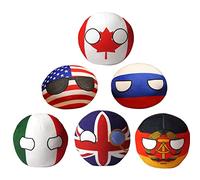 SLINGDA 6 Uds Country Ball Plushies Juguete De Peluche Bola Polaca De Felpa Country Ball Material De Felpa 4 Pulgadas Anime Corto Juguete De Peluche NiñOs Regalo De CumpleañOs