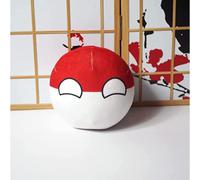 SLINGDA Country Ball Plushies Pelota Polaca Juguete De Peluche NiñOs PaíS Juguete De Peluche Mini Colgante Felpa Lindo Llavero Anime Peluche Juguete NiñO NiñA Regalo 10cm / 4in