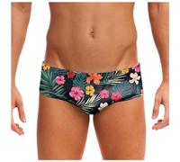 Slip de Natación Triángulo con Estampado 3D para Hombres Bañadores de Verano Elástico Tiro Corto Bañador Transpirable y Secado Rápido Bañador Playero Casual, Confortable y Ligero (Black, L)