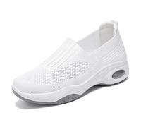 Slip In Zapatos Mujer Malla Transpirable Ligero Slip On Con Tacón Zapatos de Verano Cerrados Sandalias Elegantes Cómodos Sin Cordones Fitness Al Aire Libre Antideslizante Zapatos de Salud Zapatos