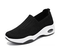 Slip In Zapatos Mujer Malla Transpirable Ligero Slip On Con Tacón Zapatos de Verano Cerrados Sandalias Elegantes Cómodos Sin Cordones Fitness Al Aire Libre Antideslizante Zapatos de Salud Zapatos