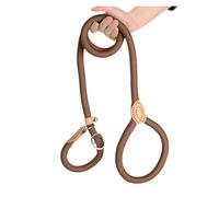 Slip Lead No Pull Training Lead Leashes Professional Rope P-Leash with Sturdy Metal Clasp Nylon with Comfortable Hand Feel for Medium Large Dogs (25kg-30kg)