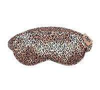 Slip Máscara de seda para dormir, diseño de leopardo rosa (talla única) - 100% pura morera 22 momme - cómoda máscara para dormir con banda elástica + relleno de seda pura y forro interior