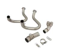 Slip ON Motorcycle Exhaust Escape Moto 51MM Front Middle Link Pipe Muffler Stainless For Kawasaki ER6N For Versys 650 Z650 For Ninja 650,Direct Fit