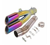 Slip On para NC700 NC700X NC700S NC750X NC750 Sistema De Escape para Motocicleta Medio Tubo Conexión Silenciador Doble Agujero DB Killer
