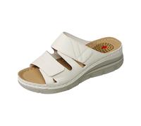 Slip on Sandals for Women Wide Fit Orthopedic Mules Comfortable Walking Sandals Summer Beach Peep Toe Thick Platform Slippers for Plantar Fasciitis Non Slip Cushion Wedge Slides