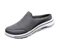 Slip On Slippers - Zapatos para hombre, zapatos de caminar, con plataforma, antideslizantes, transpirables, informales, ligeros, suaves, amortiguados, cómodos, para exteriores, zapatos de tela