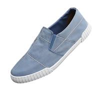 Slip on Sneaker Herren Breite Füße Segeltuchschuhe atmungsaktiv Freizeitschuhe Herren ohne Schnürung Walking Schuhe Laufschuhe leichte Sportschuhe rutschfest Turnschuhe flache Sohle Joggingschuhe