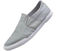 Slip on Sneaker Herren Breite Füße Segeltuchschuhe atmungsaktiv Freizeitschuhe Herren ohne Schnürung Walking Schuhe Laufschuhe leichte Sportschuhe rutschfest Turnschuhe flache Sohle Joggingschuhe