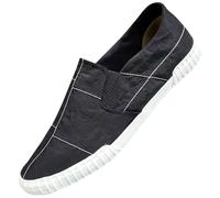 Slip on Sneaker Herren Breite Füße Segeltuchschuhe atmungsaktiv Freizeitschuhe Herren ohne Schnürung Walking Schuhe Laufschuhe leichte Sportschuhe rutschfest Turnschuhe flache Sohle Joggingschuhe