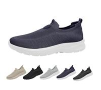 Slip On Sneaker Herren Schlupfschuhe Herren bequeme Herren Walking schuhe Leicht Sportschuhe Weich Hallschuhe Mens Trainers weiche Sohle Orthopädische Schuhe Sportlich Freizeitschuhe, marine, 39 EU
