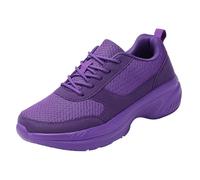 Slip On Sneaker Herren Sommer Halbschuhe Wanderschuhe Plateau atmungsaktiv Walking schuhe Joggingschuhe Damen Schnürschuhe Laufschuhe Tennisschuhe rutschfeste Gedämpft Freizeitschuhe, morado, 40 EU