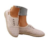 Slip On Sneakers Damen Loafer Lässige Sommer Walkingschuhe bequeme Turnschuhe Diabéticos Stoffschuhe Sportlich Schlüpfschuhe Trekking Halbschuhe Trachtenschuhe Gesundheitsschuhe