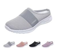 Slip On Sneakers - Zapatillas de estar por casa para mujer, suela suave, pantuflas de verano, cómodas, transpirables, ortopédicas, antideslizantes, para caminar, zapatos de malla, zapatos de playa
