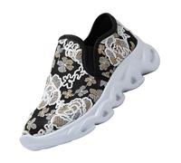 Slip On Trainers Women - Orthopedic Shoes for Women with Arch Support, Lightweight Wide Fit Non Slip Walking Sneakers,Breathable Mesh, Soft Sole Orthotic Diabetic Friendly Shoes