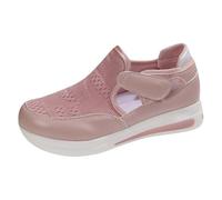 Slip On Trainers Women - Womens Orthopedic Shoes with Arch Support,Lightweight Wide Fit Non Slip Walking Sneakers,Breathable Mesh Support Shoes for Elderly Women, Soft Orthotic Diabetic Sneakers