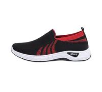 Slip On - Zapatillas deportivas para mujer, zapatos de senderismo cerrados | Zapatos de correr de apoyo, zapatos ortopédicos para correr, zapatos deportivos anchos, zapatos planos antideslizantes