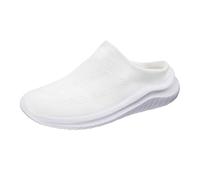 Slip On Zapatos Casuales Mujer Zapatos Traseros Abiertos Mujer Transpirables Zapatillas de Malla de Punto Casual Zapatos de Caminar con Suela Suave Gruesa Suave Ligero Zapatos Casual Para Caminar Al