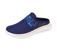 Slip On Zapatos de Verano Hombres Mujeres Zuecos y Pantuflas de Verano Orthopédicos Suelas Suave Zapatos Descalzos Medicus Cuidado Zapatos diabéticos Pantuflas Cerradas al Aire Libre, naranja, 40 EU