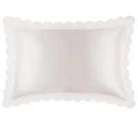 Slip - Pure Silk Queen Pillowcase with scalloped edge - white - Fundas de cojín de seda 1 St.