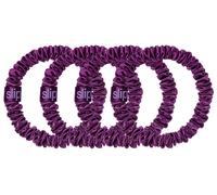 Slip - Pure Silk Skinny Scrunchies - Coleteros de seda dark purple 4 St.