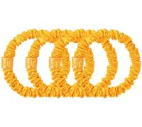 Slip - Pure Silk Skinny Scrunchies - Coleteros de seda golden 4 St.