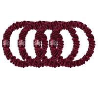 Slip - Pure Silk Skinny Scrunchies - Coleteros de seda maroon 4 St.