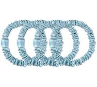 Slip - Pure Silk Skinny Scrunchies - Coleteros de seda sky blue 4 St.