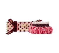 SLIP Surtido de coleteros en embalaje de galletas navideñas: diseño Slipsilk antiarrugas y antiroturas que protege el cabello delicado | Incluye 3 coleteros de seda pura, cariño