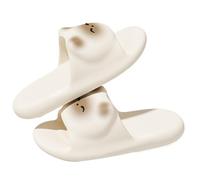 Slipistas interiores no slip, pantuflas de gato para mujeres - Cartoon simpático sandalias de gato | Soporte para zapatillas para gimnasio, piscina, casual, ropa diaria y playa, Color ., 36 EU