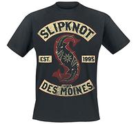 Slipknot Iowa Des Moines Hombre Camiseta Negro M 100% algodón Regular