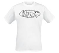 Slipknot Numbers Hombre Camiseta Blanco XXL 100% algodón Vorne Bedruckt, Hinten Bedruckt Regular