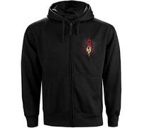 Slipknot - Sudadera con Cremallera Burn Me Away Estampado en Espalda para Adultos Unisex (M) (Negro)