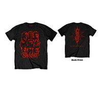Slipknot - T-Shirt # Xl Unisex Black # Wanyk Red Patch