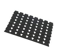 Sliplo Car Exterior 8 Piezas Parachoques Delantero Conjunto de Protección contra Raspaduras de Goma Negro Parachoques Universal Anti Arañazos Protector