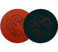 Slipmat Factory plástico icman silueta rojo Slipmat (2 unidades)