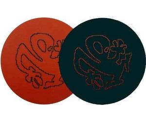 Slipmat Factory plástico icman silueta rojo Slipmat (2 unidades)