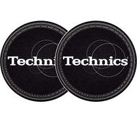 Slipmat-Factory Technics Strobo - Slipmat, 2 unidades, color negro y plateado