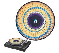 Slipmat Zoetrope Animado, tapete para Tocadiscos con ilusión óptica, tapete Deslizante para Tocadiscos Visual, para DJ, coleccionistas de Vinilo y exhibiciones de Arte