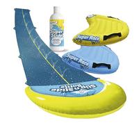 Slipn'Slide® 10 Metros Pack XXL | 1 Slip and Slide de 10 Metros con Doble Pista + 2 Bodyboards + 1 Litro de Jabón Natural Extra-Resbaladizo | Juego de Agua Niños y Adultos | OriginalCup®