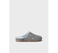 Slipper abierta con bordados luminiscentes para mujer | MONA-FT 39 GRIS