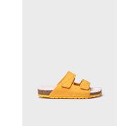Slipper abierta para mujer en fieltro y borrego | LIZY 41 AMARILLO