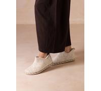 Slipper abotinada para mujer en fieltro | DUNA-FP 35 CRUDO