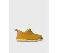 Slipper abotinada para mujer en fieltro | DUNA-FP 38 OCRE
